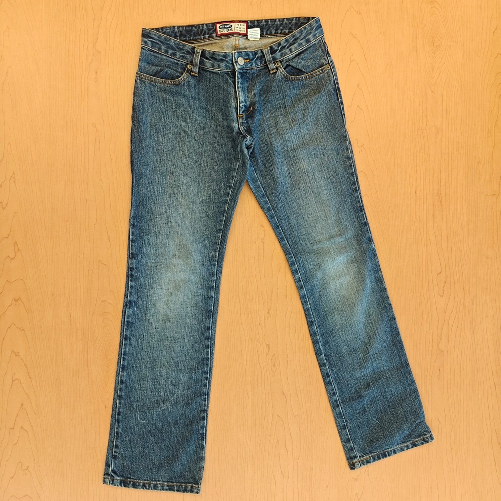 VTG Old Navy Low Rise Straight Leg Baggy Jean Y2K Denim women's 4 Streetwear 90s